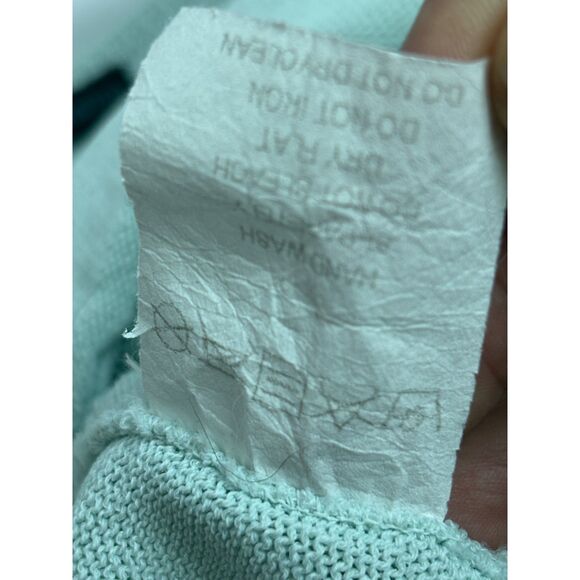 Tereza Santos Mint Green Knit Dress Size S Designer Brazil Party Beach Festival - Picture 8 of 11